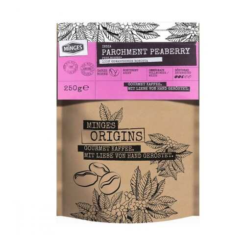 Кофе Minges Origins India Parchment Peaberry в зернах 250 г в Глобус