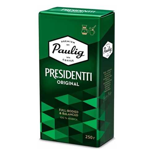 Кофе молотый Paulig presidentti original 250 г в Глобус