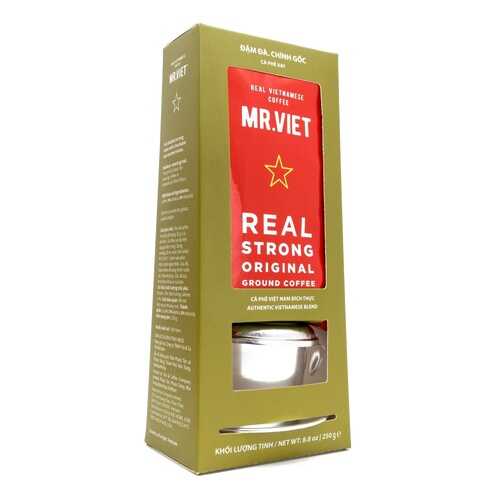 Кофе Mr. Viet с пресс-фильтром, натуральный жареный молотый, 250 гр в Глобус