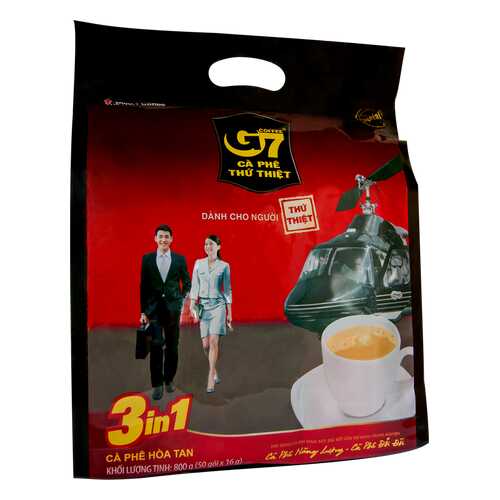 Кофе растворимый G7 3in1 50 пак*16 г в Глобус
