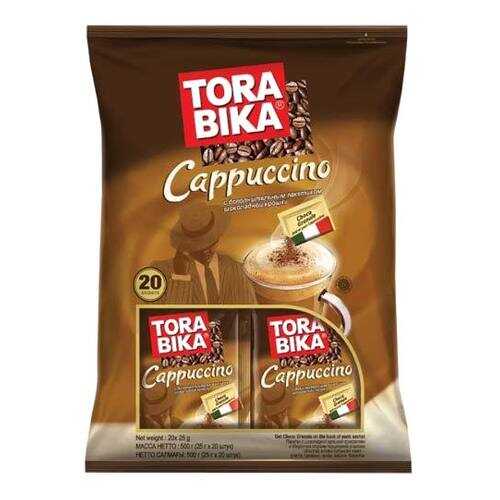 Кофе растворимый Tora bika Cappuccino 3 в 1 с шоколадной крошкой 20 шт 25 г в Глобус