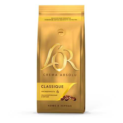 Кофе в зернах L'OR crema absolu classique 230 г в Глобус