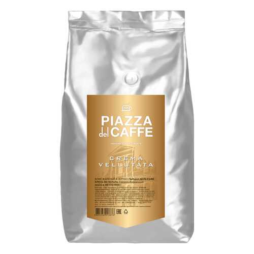 Кофе в зернах Piazza del Caffe Crema Vellutata 1 кг в Глобус