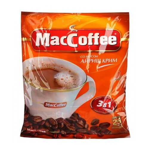 Кофейный напиток растворимый MacCoffee айриш крим 3в1 25 г 18 штук в Глобус
