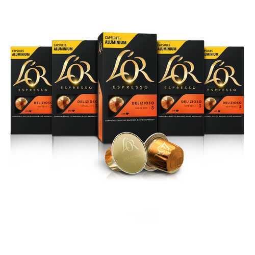 Набор кофе в капсулах L’OR Espresso Delizioso 10 упаковок в Глобус