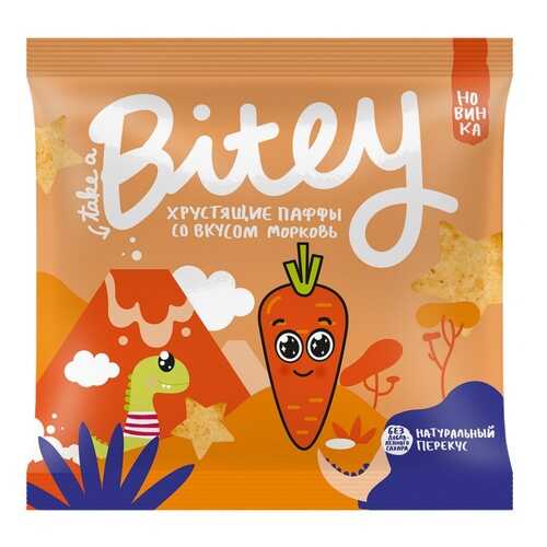 Экструдированные мультизлаковые фигурки Take a Bitey Паффы со вкусом Морковь, 20 гр в Глобус