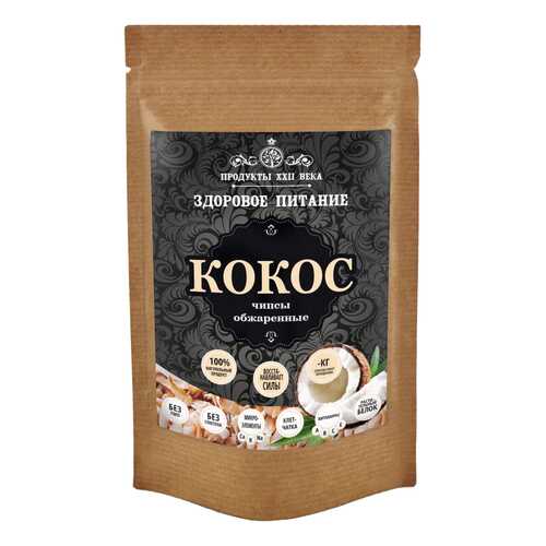 Кокосовые чипсы Продукты XXII века обжаренные 100 г в Глобус