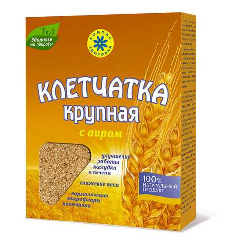 Клетчатка Компас Здоровья пшеничная крупная с аиром 150 г в Глобус