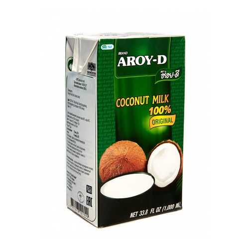 Кокосовое молоко Aroy-D жирность 17-19% 1 л в Глобус