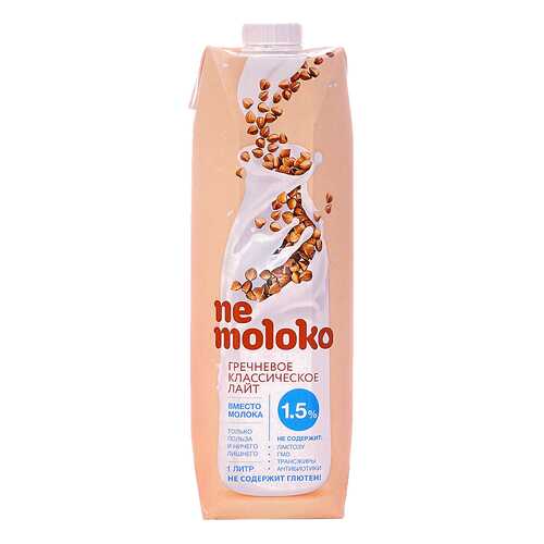 Напиток гречневый Ne moloko классический лайт 1.5% 1 л в Глобус