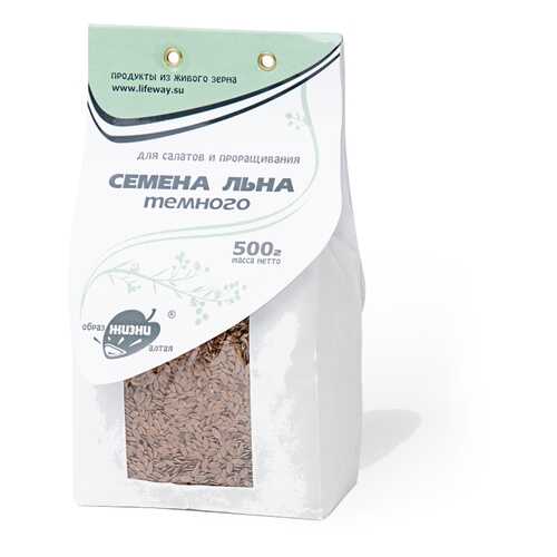 Семена льна темного Образ жизни 500 г в Глобус