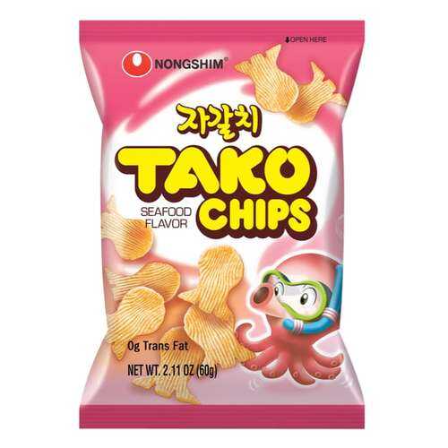 Чипсы Nongshim тако с морепродуктами 60 г в Глобус