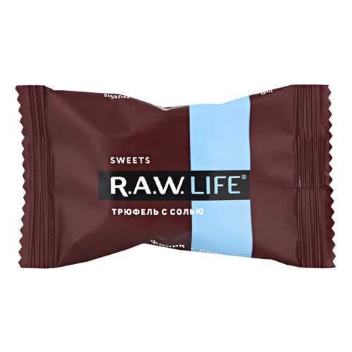 Конфета Raw Life трюфель с солью 18 г в Глобус