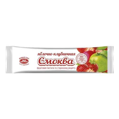 Пастила Смоква фруктовая яблочно-клубничная 30 г в Глобус