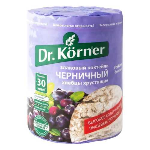 Хлебцы хрустящие Dr.Kоrner злаковый коктейль черничный 100 г в Глобус