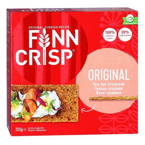 Сухарики Finn Crisp ржаные 200 г в Глобус