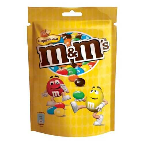Драже M&M's с арахисом и молочным шоколадом 130 г в Глобус