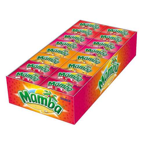 Конфеты Mamba жевательные блок 48 штук *26,5 гр. в Глобус