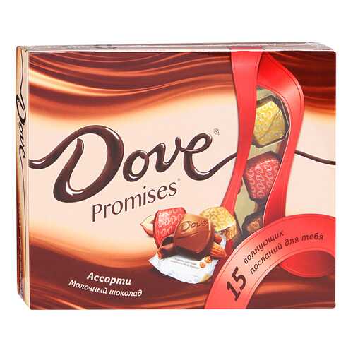 Шоколадный набор Dove promises ассорти молочный 118 г в Глобус