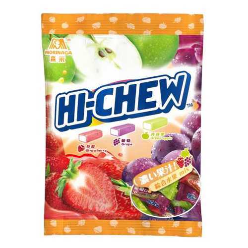 Жевательные конфеты Morinaga Hi-chew виноград-персик-личи 110 г в Глобус