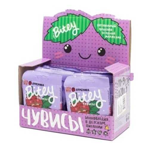 Фруктово-ягодный мармелад «Клубника» 20 штук по 20гр в Глобус