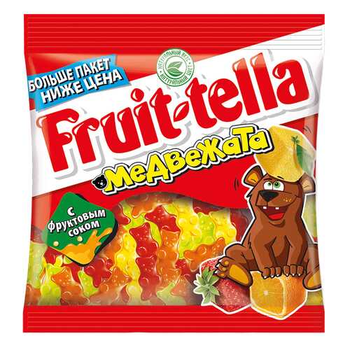 Мармелад Fruit-tella медвежата жевательный с натуральным фруктовым соком 150 г в Глобус