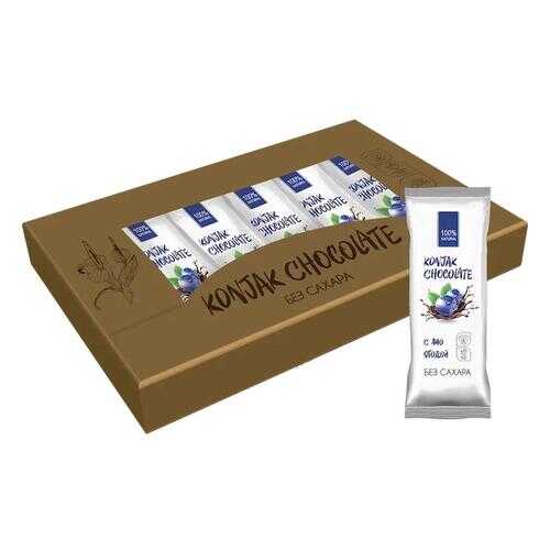Шоколад без сахара KONJAK CHOCOLATE Черничный, кор. 10 шт. в Глобус