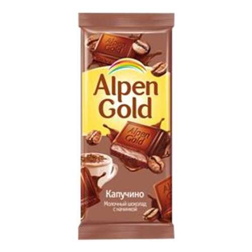 Шоколад молочный Alpen Gold с начинкой капучино 90 г в Глобус