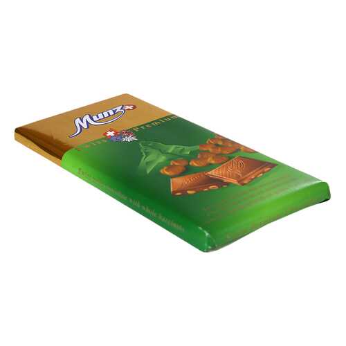 Шоколад Munz молочный с обжаренным фундуком 30% 100 г в Глобус