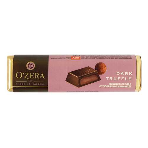 Шоколад темный O'Zera dark truffle с трюфельной начинкой 47 г в Глобус