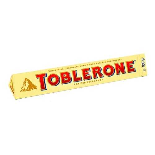 TOBLERONE шоколад молочный с медово-миндальной нугой 100г по 20шт в Глобус