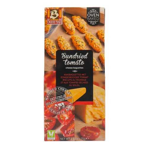 Печенье Buiteman с сушёными помидорами и двойным глочестерским сыром Sundried Tomato 75г в Глобус