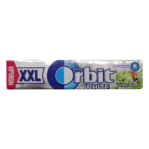 Жевательная резинка Orbit белоснежный сочное яблоко XXL 20 штук 20.4 г в Глобус