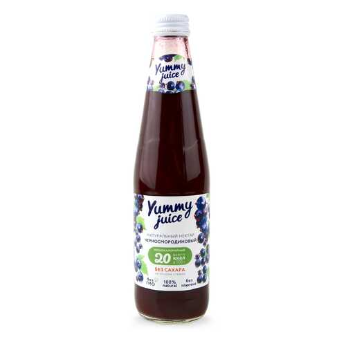 Нектар Yummy juice черносмородиновый без сахара в Глобус